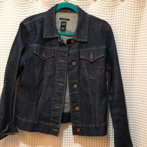 Dark washed denim jacket
